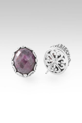 Nothing Stands Against Earrings™ in Ruby in Quartz - Stud - only found at SARDA™