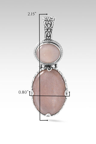 Nothing Stands Against Us Pendant™ in Latte Moonstone & Peach Moonstone - Multi Stone - only found at SARDA™