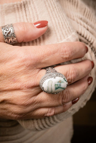Nothing Stands Against Us Ring™ in Ocean Jasper - Statement - only found at SARDA™