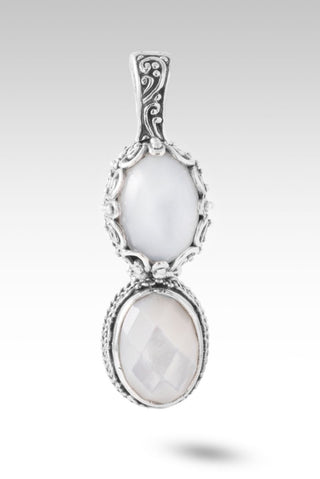 Nothing U Can't Do Pendant™ in White Moonstone & White Mother of Pearl - Multi Stone - only found at SARDA™