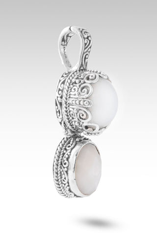 Nothing U Can't Do Pendant™ in White Moonstone & White Mother of Pearl - Multi Stone - only found at SARDA™