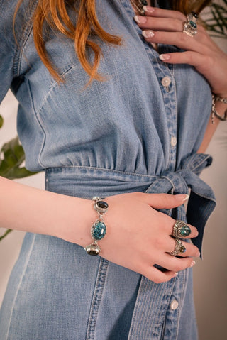 Ocean's of Grace Bracelet™ in Chrysocolla, Labradorite & Amazonite - Multi Stone - only found at SARDA™