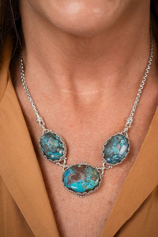 Ocean's of Grace Necklace™ in Chrysocolla - Multi Stone - only found at SARDA™