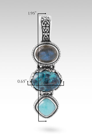 Ocean's of Grace Pendant™ in Chrysocolla, Labradorite & Amazonite - Multi Stone - only found at SARDA™