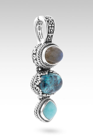 Ocean's of Grace Pendant™ in Chrysocolla, Labradorite & Amazonite - Multi Stone - only found at SARDA™
