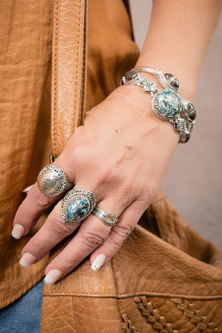 Ocean's of Grace Ring II™ in Chrysocolla - Statement - only found at SARDA™