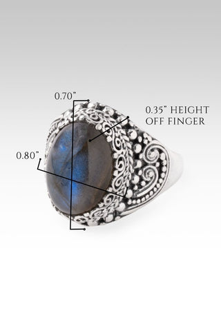 Oceans of Grace Ring II™ in Labradorite - Statement - only found at SARDA™