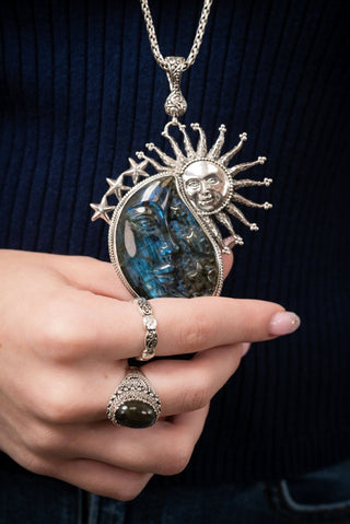 Oceans of Grace Ring II™ in Labradorite - Statement - only found at SARDA™