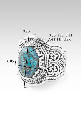 Ocean's of Grace Ring™ in Chrysocolla - Dinner - only found at SARDA™
