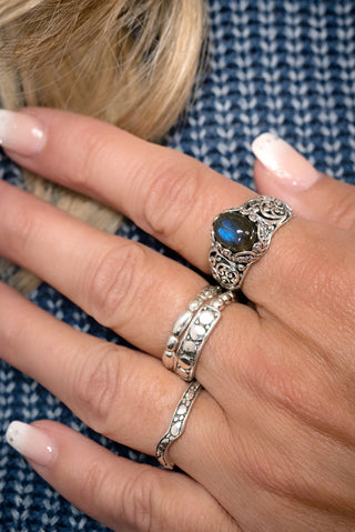 Ocean's of Grace Ring™ in Labradorite - Dinner - only found at SARDA™