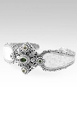 One Cure, One Hope Cuff Bracelet™ in Chrome Diopside & Peridot - Cuff - only found at SARDA™