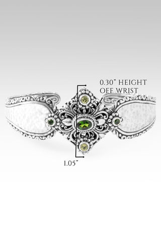 One Cure, One Hope Cuff Bracelet™ in Chrome Diopside & Peridot - Cuff - only found at SARDA™