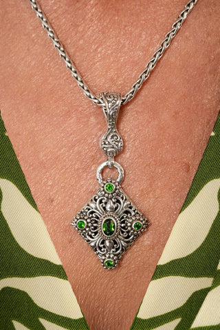 One Cure, One Hope Pendant™ in Chrome Diopside - Multi Stone - only found at SARDA™