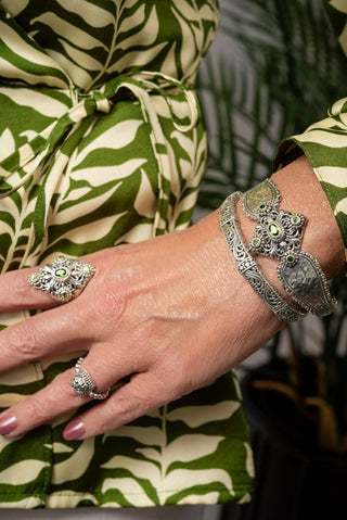 One Cure, One Hope Ring™ in Chrome Diopside & Peridot - Statement - only found at SARDA™