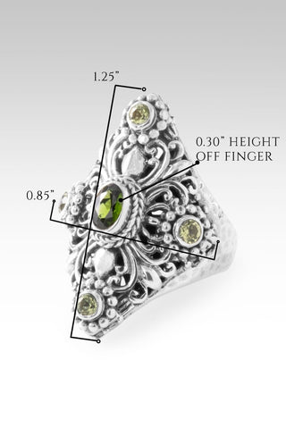 One Cure, One Hope Ring™ in Chrome Diopside & Peridot - Statement - only found at SARDA™