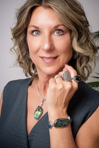 One I Look To Ring™ in Labradorite - Dinner - only found at SARDA™