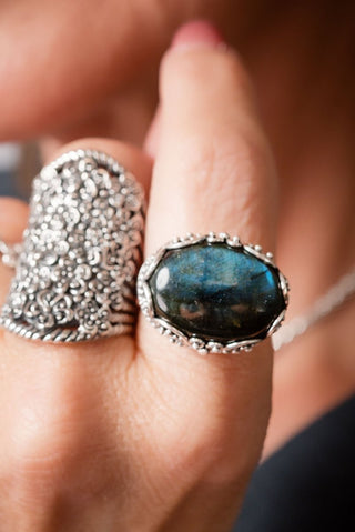 One I Look To Ring™ in Labradorite - Dinner - only found at SARDA™