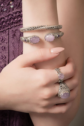 One Salvation Tip-To-Tip Bracelet™ in Kunzite & Rose De France Amethyst - Tip-to-Tip - only found at SARDA™