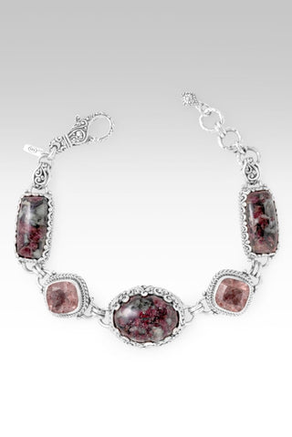 One That See's Me Bracelet™ in Eudialyte & Strawberry Quartz - Multi Stone - only found at SARDA™