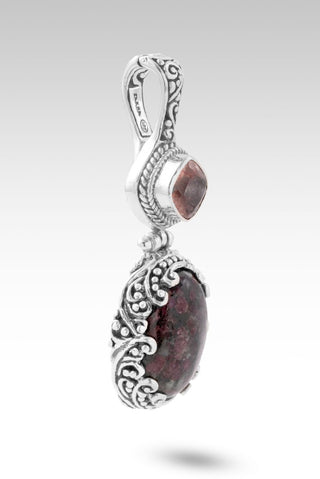 One That See's Me Pendant™ in Eudialyte & Strawberry Quartz - Multi Stone - only found at SARDA™