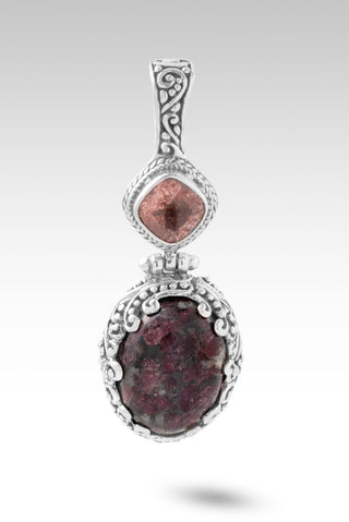 One That See's Me Pendant™ in Eudialyte & Strawberry Quartz - Multi Stone - only found at SARDA™