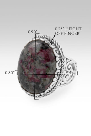 One That See's Me Ring II™ in Eudialyte - Statement - only found at SARDA™