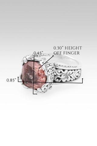 One That See's Me Ring™ in Strawberry Quartz - Dinner - only found at SARDA™