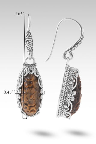 One Who Hear's U Earrings™ in Tiger's Eye - Bali Wire - only found at SARDA™