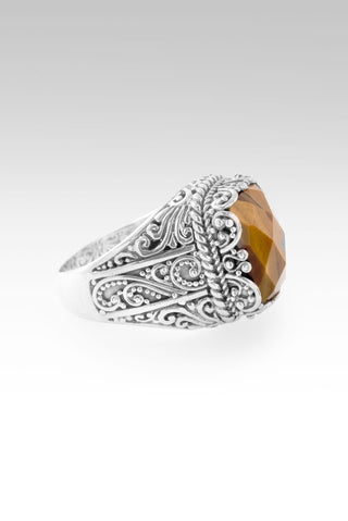 One Who Hear's U Ring™ in Tiger's Eye - Statement - only found at SARDA™
