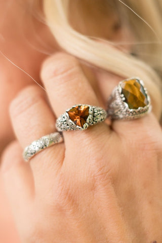 One Who Never Fails Ring™ in Madeira Citrine - Dinner - only found at SARDA™