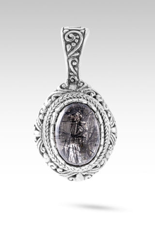 One Who Sees U Pendant™ in Black Tourmalinated Quartz - Single Stone - only found at SARDA™