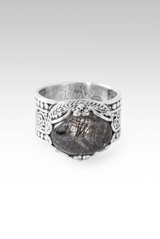 One Who Sees U Ring II™ in Black Tourmalinated Quartz - Dinner - only found at SARDA™