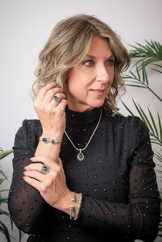 One Who Sees U Ring II™ in Black Tourmalinated Quartz - Dinner - only found at SARDA™