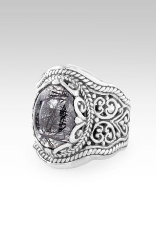 One Who Sees U Ring™ in Black Tourmalinted Quartz - Dinner - only found at SARDA™