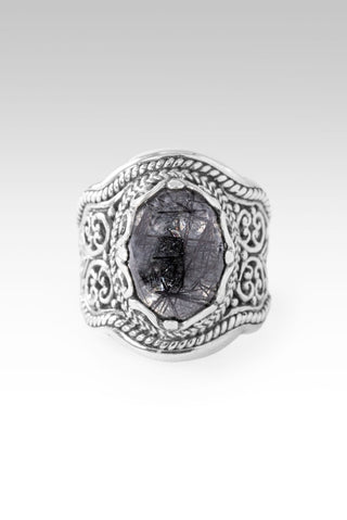 One Who Sees U Ring™ in Black Tourmalinted Quartz - Dinner - only found at SARDA™