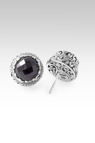 Only Good Days Earrings™ in Black Spinel - Sarda Safety Latch - only found at SARDA™