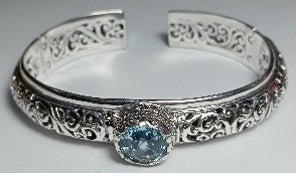 Only Loyal One Cuff Bracelet™ in Arctic Blue Topaz - Cuff - only found at SARDA™