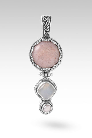 Open Door, Miracle Comin' Pendant™ in Pink Moonstone, White Moonstone & Pink Champagne Freshwater Pearl - Multi Stone - only found at SARDA™