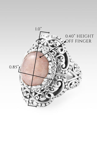 Open Door, Miracle Comin' Ring™ in Pink Moonstone - Dinner - only found at SARDA™