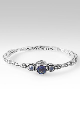 Our Hope & Faith Bangle Bracelet™ in Astound™ Mystic Quartz & Serenity Blue Chalcedony - Bangle - only found at SARDA™