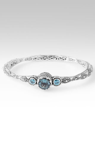 Our Hope & Faith Bangle Bracelet™ in Caribbean Blue™ Mystic Topaz & Blue Zircon - Bangle - only found at SARDA™