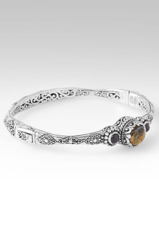 Our Hope & Faith Bangle Bracelet™ in Gold Rutilated Quartz with Hematite & Black Spinel - Bangle - only found at SARDA™