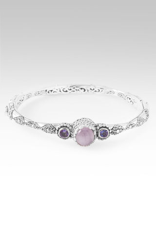 Our Hope & Faith Bangle Bracelet™ in Kunzite & English Tearose™ Mystic Topaz - Bangle - only found at SARDA™