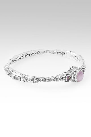 Our Hope & Faith Bangle Bracelet™ in Kunzite & English Tearose™ Mystic Topaz - Bangle - only found at SARDA™