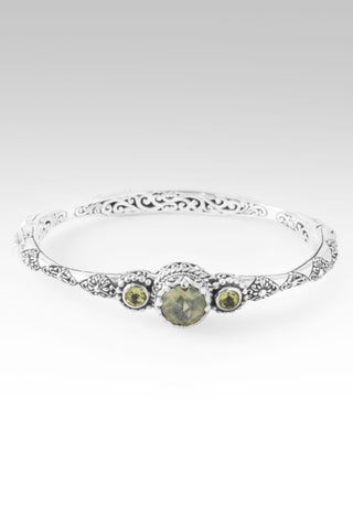 Our Hope & Faith Bangle Bracelet™ in Prehnite & Peridot - Bangle - only found at SARDA™