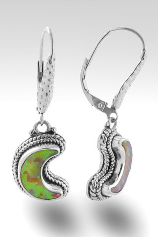Over The Moon Earrings™ in Over the Moon Simulated Opal - Bali Wire - SARDA™