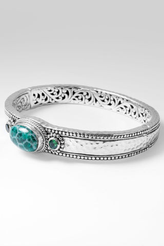 Overflow with Hope Bangle™ in Forest Green Indonesian Coral - Bangle - only found at SARDA™