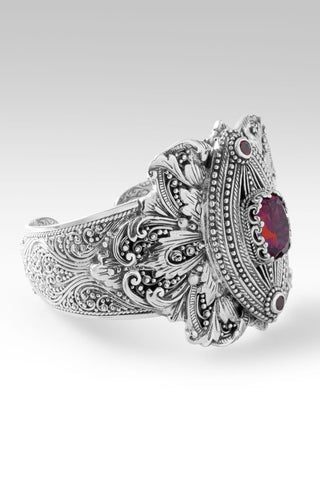 Overflowing Fulfillment Cuff Bracelet™ in Bee Pink™ Mystic Quartz & Garnet - Cuff - only found at SARDA™