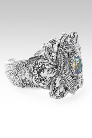 Overflowing Fulfillment Cuff Bracelet™ in By The Sea™ Mystic Quartz & Tanzanite - Cuff - only found at SARDA™