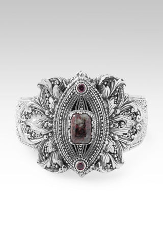 Overflowing Fulfillment Cuff Bracelet™ in Eudialyte & Rhodolite Garnet - Cuff - only found at SARDA™